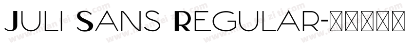 Juli Sans Regular字体转换